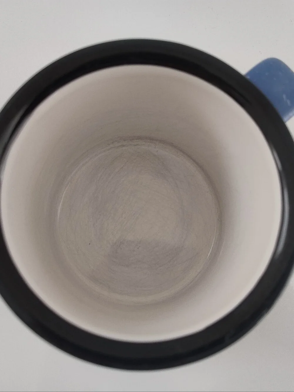 The Black Dog - Blue Speckled Martha's Vineyard Diner Style Mug